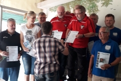 KK-Pistole Mannschaft Elx I 1.Platz (Mitte) mit Albl , Buchheim , Börner)